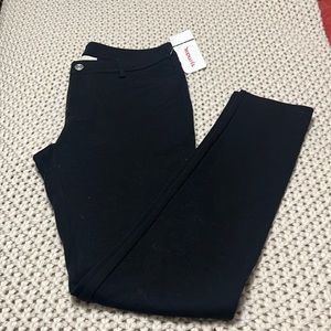 NWT MICHAEL KORS STRETCHY BLACK STRAIGHT LEG TROUSERS.